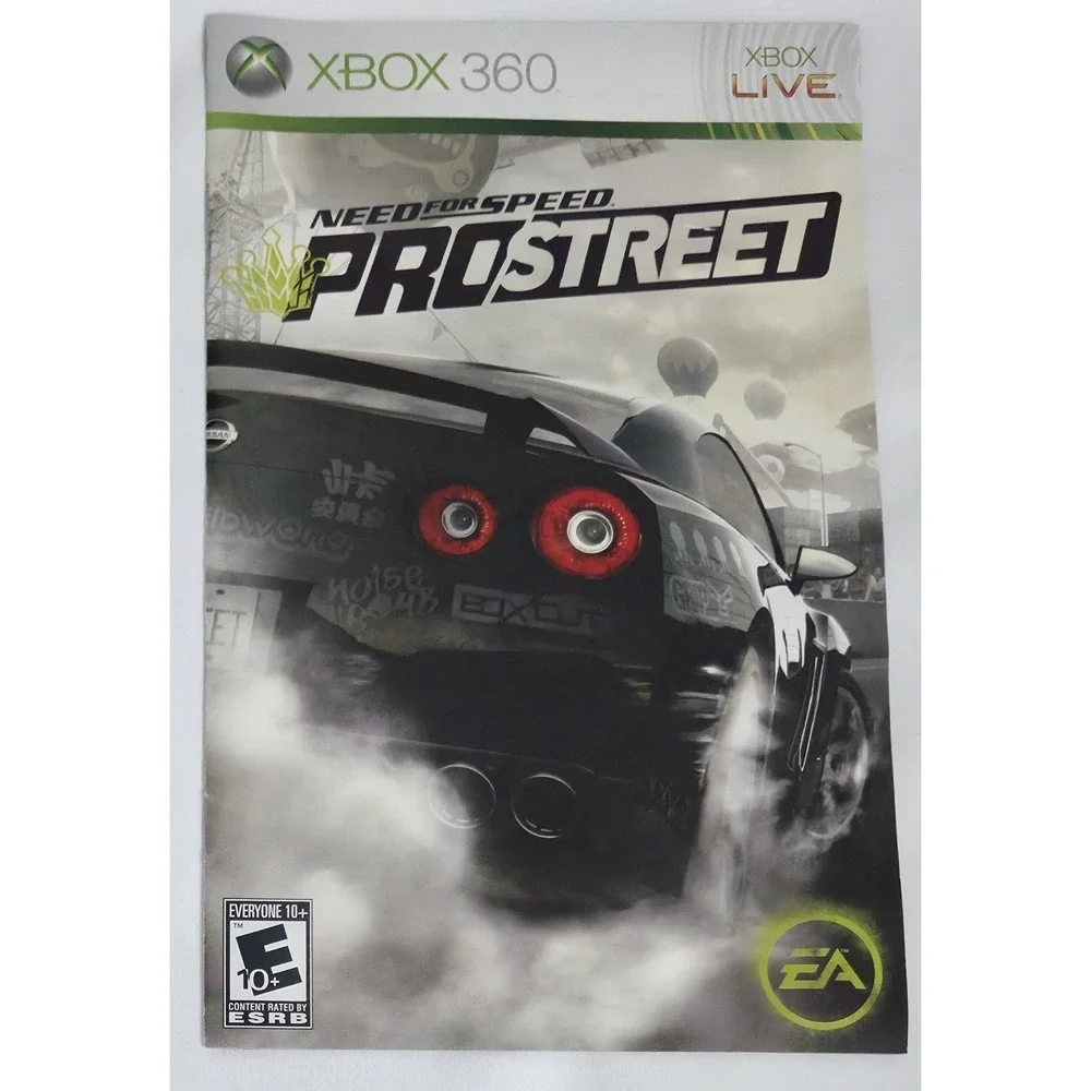 Need for‎ Speed ProStreet (Microsoft Xbox 360, 2007) Complete in Box CIB TESTED